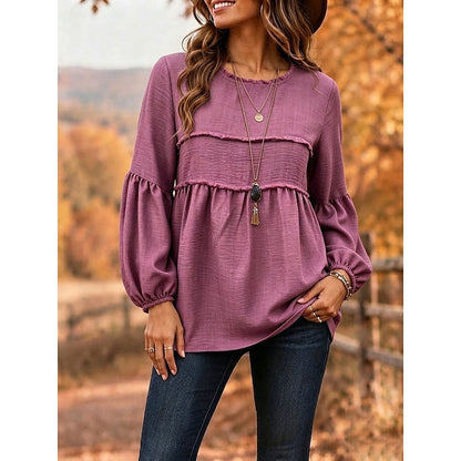 Isabelle | Relaxed Peplum Blouse