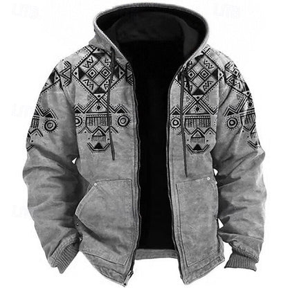 Dalton | Heritage-Print Hooded Jacket
