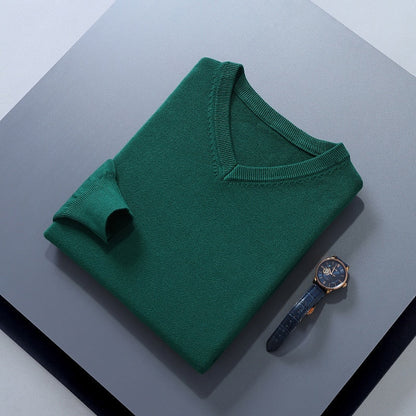 Damian | Refined V-Neck Jumper