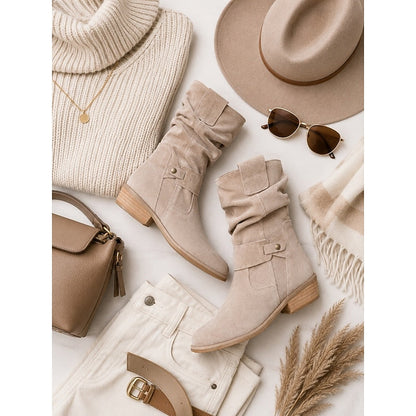 Josephine | Slouchy Block-Heel Ankle Boots
