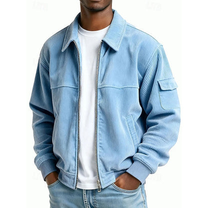Hamish | Ribbed Zip Jacket