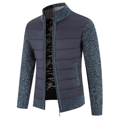 Gregory | Zip-Up Stand Collar Cardigan