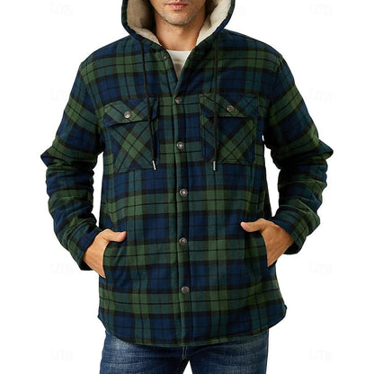 Graham | Hooded Check Shirt Jacket