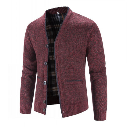 Hugh | Textured V-Neck Cardigan