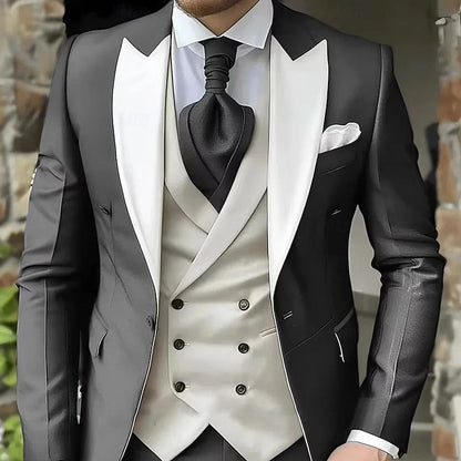 Percival | Peak-Lapel Tailored Three-Piece Set