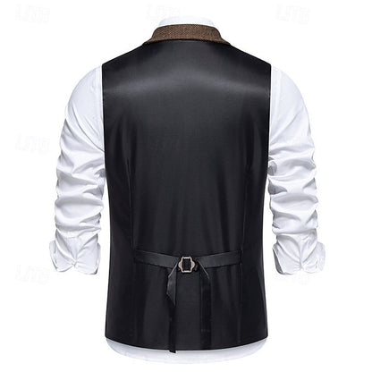 Ellery | Herringbone Double-Breasted Waistcoat
