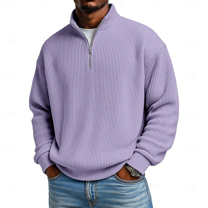Nash | Ribbed Quarter-Zip Pullover