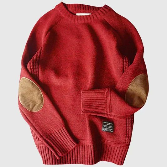 Reginald | Classic Elbow-Patch Sweater