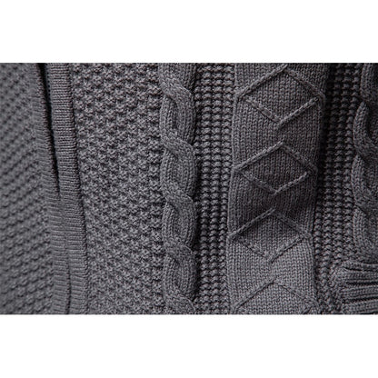 Clive | Cable-Knit Zip-Up Cardigan