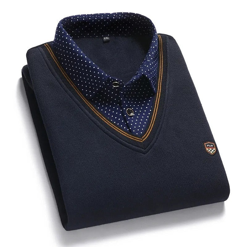 Rufus | Layered Mock-Collar Sweater