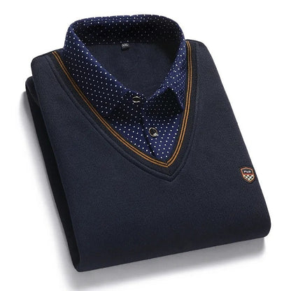 Rufus | Layered Mock-Collar Sweater
