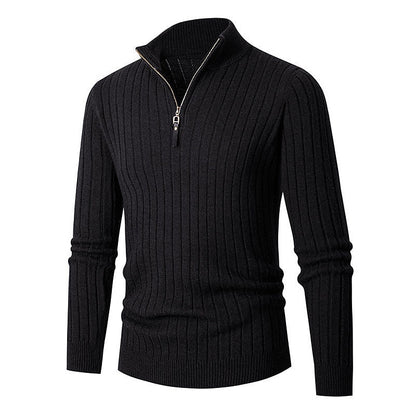 Grant | Ribbed Quarter-Zip Jumper