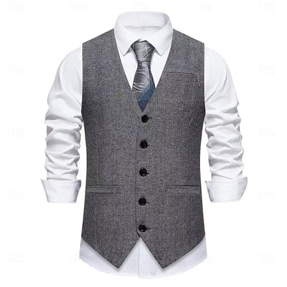 Griffin | Tailored Herringbone Waistcoat
