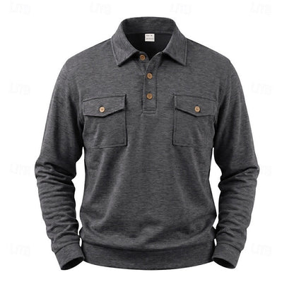 Garrett | Refined Long-Sleeve Polo Shirt