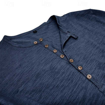 Nash | Classic Long-Sleeve Henley Shirt