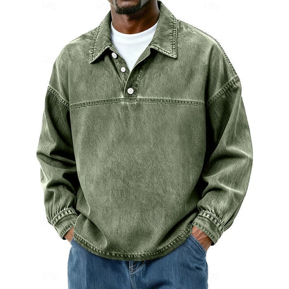 Rory | Relaxed Collared Pullover Shirt