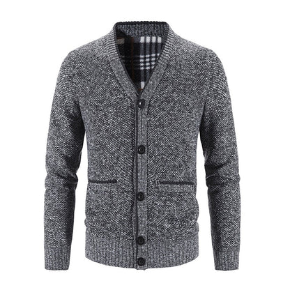 Hugh | Textured V-Neck Cardigan