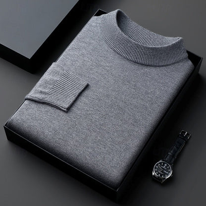 Garrett | Ribbed High-Neck Jumper