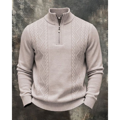 Colby | Textured Quarter-Zip Sweater