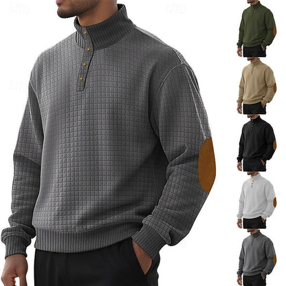 Sawyer | Textured Stand-Collar Pullover