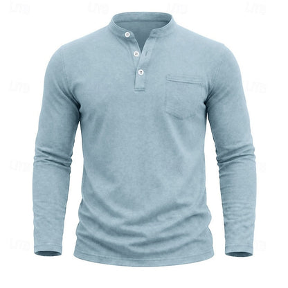 Owen | Classic Henley Long-Sleeve Shirt