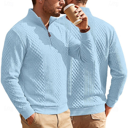 Graham | Textured Quarter-Zip Pullover