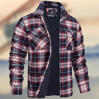 Griffin | Quilted Check Shirt Jacket