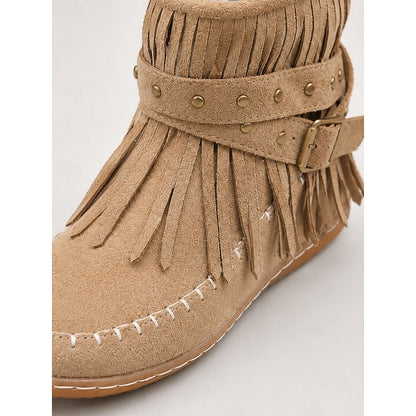 Maren | Fringed Western Ankle Boots