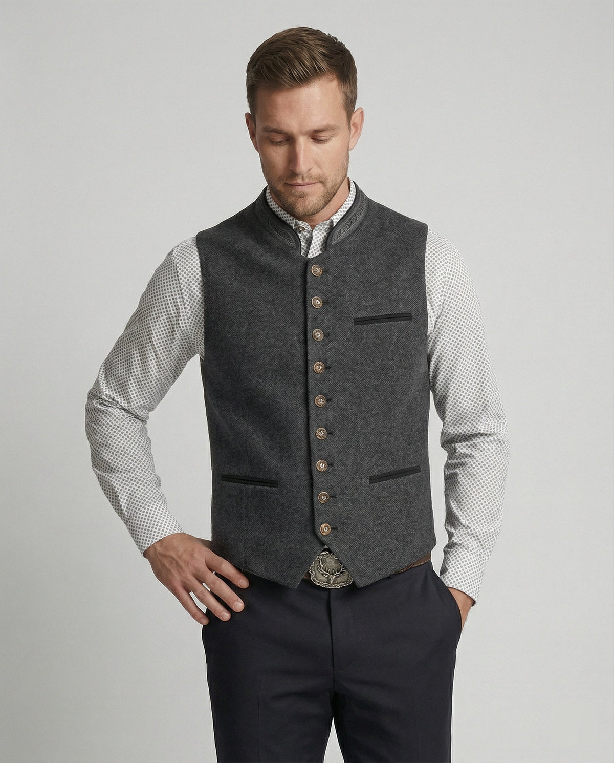 Conrad | Traditional Stand-Collar Waistcoat