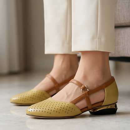 CLARISSA LEATHER HEEL