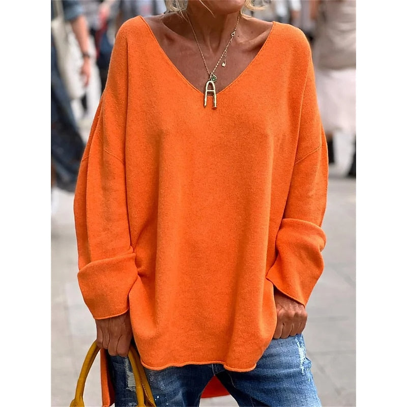 Aurelia | Relaxed V-Neck Pullover