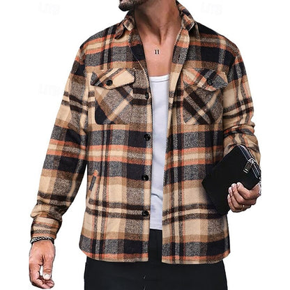 Calvin | Rugged Checked Shirt Jacket
