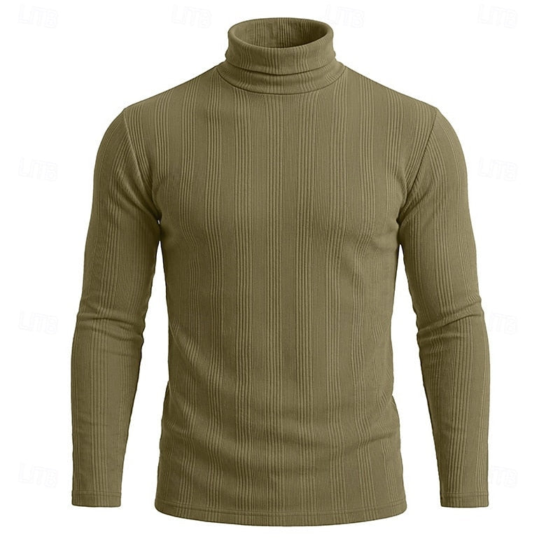 Conrad | Textured Turtleneck Top