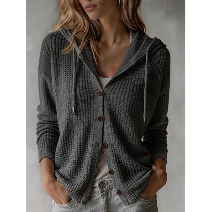 Sadie | Hooded Textured Cardigan