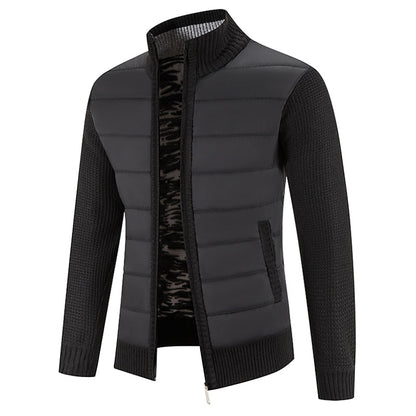 Gregory | Zip-Up Stand Collar Cardigan
