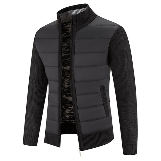 Gregory | Zip-Up Stand Collar Cardigan