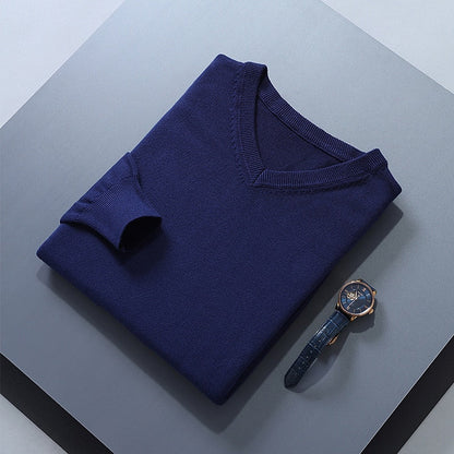Damian | Refined V-Neck Jumper