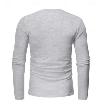 Grant | Classic Button-Neck Henley Shirt