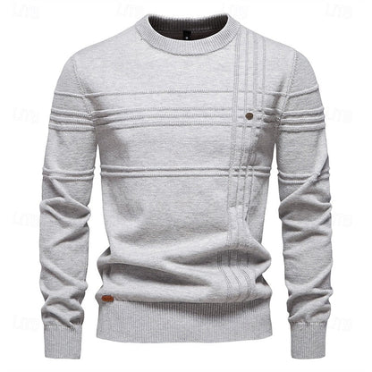 Hamish | Textured Crewneck Jumper