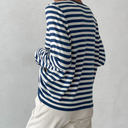 Marina | Relaxed Striped Long-Sleeve Top