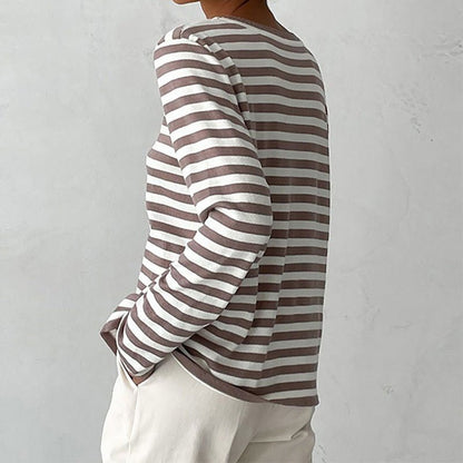 Marina | Relaxed Striped Long-Sleeve Top