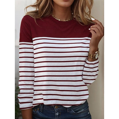 Adriana | Striped Long-Sleeve Top