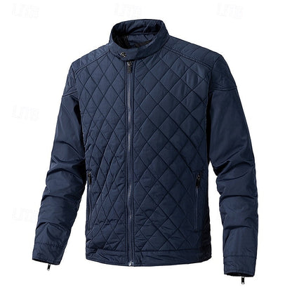 Carter | Diamond-Quilted Stand-Collar Jacket