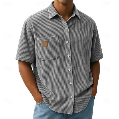 Wyatt | Relaxed Ribbed-Texture Shirt