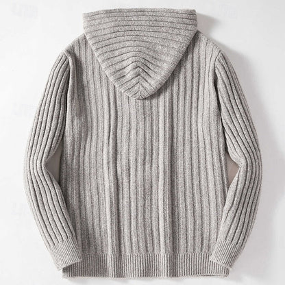 Hartley | Cable-Knit Hooded Cardigan