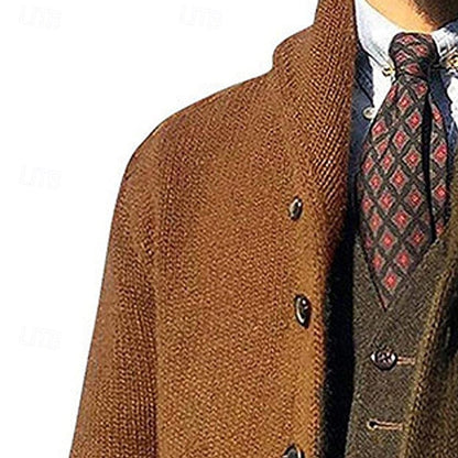 Bertram | Colour-Block Shawl Collar Cardigan
