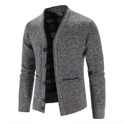 Hugh | Textured V-Neck Cardigan