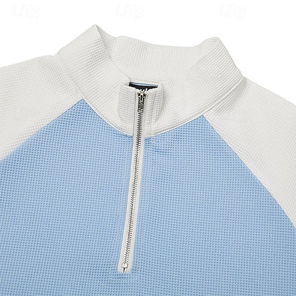Nathaniel | Textured Quarter-Zip Pullover