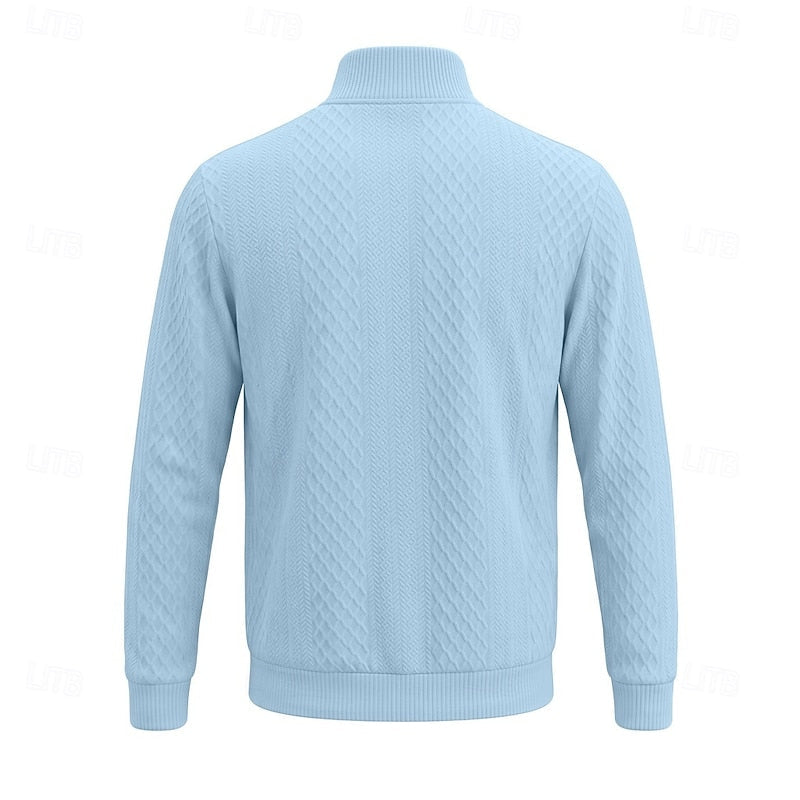 Graham | Textured Quarter-Zip Pullover