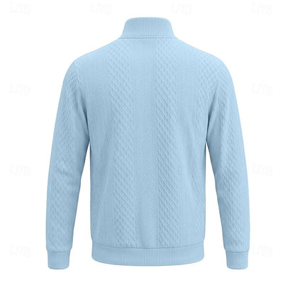 Graham | Textured Quarter-Zip Pullover